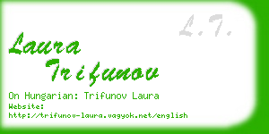 laura trifunov business card